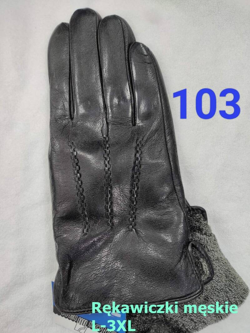 Rękawiczki skórzane damskie Roz L-3XL, 1 kolor Paczka 10 szt